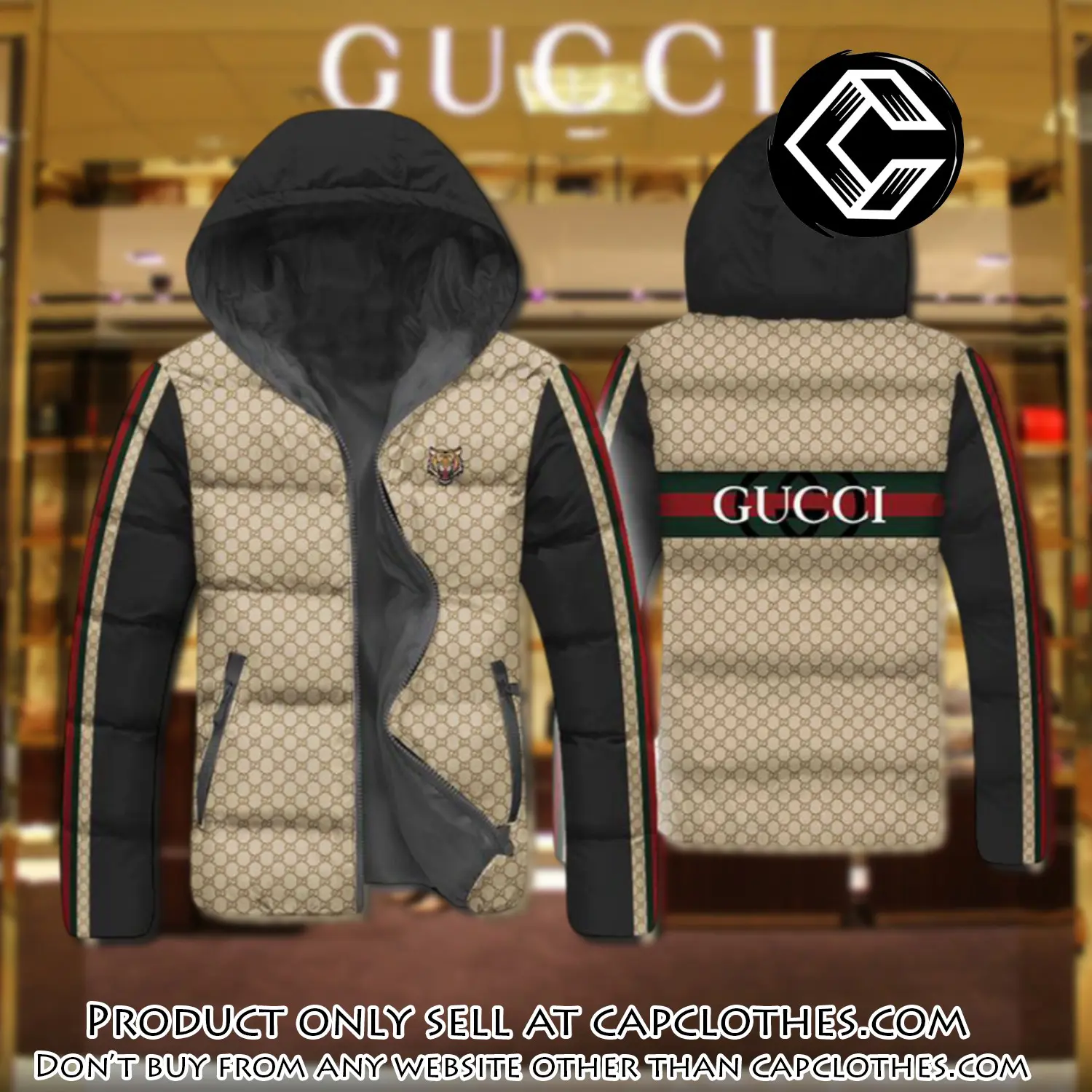 Gucci downfilled coat ultralight down jacket outdoor jacket warm outwear dfj1009 cc0101845